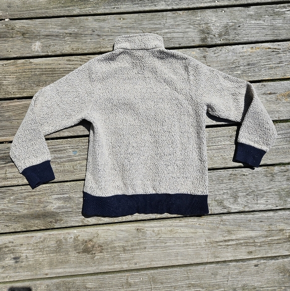 Patagonia Woolyester Pullover in Oatmeal & Navy - size xs - Picture 5 of 11